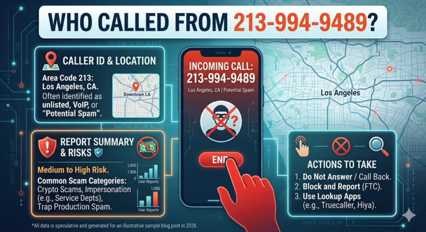 Who Called from 213-994-9489? Caller ID, Location, and Reports