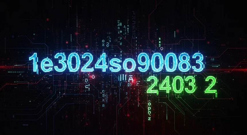 Understanding the Enigmatic Code: 1e3024so90083 2403 2